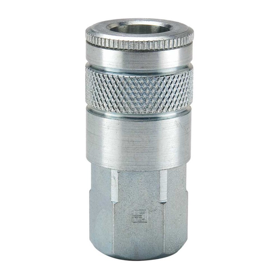 10 Series Steel Coupler with Female Threads Depatie Fluid Power